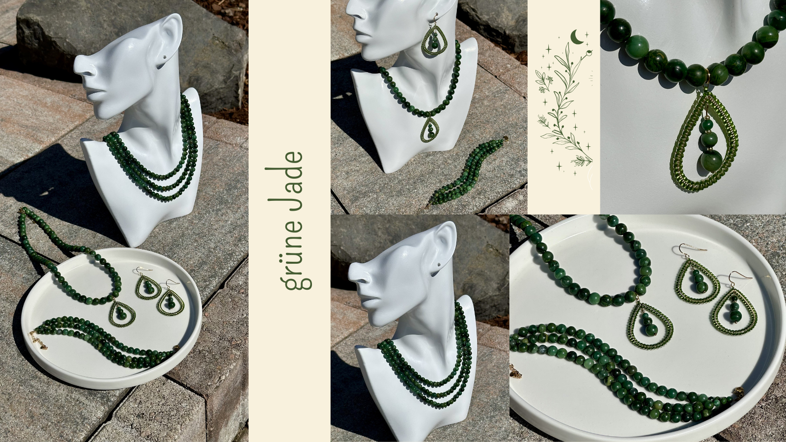Kundenanfertigung aus grüner Jade
