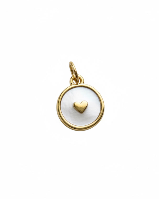 Charm "Sweet Heart" gold/silber