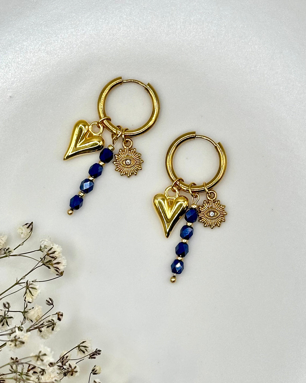 Charm "Auge der Vorsehung" gold/silber