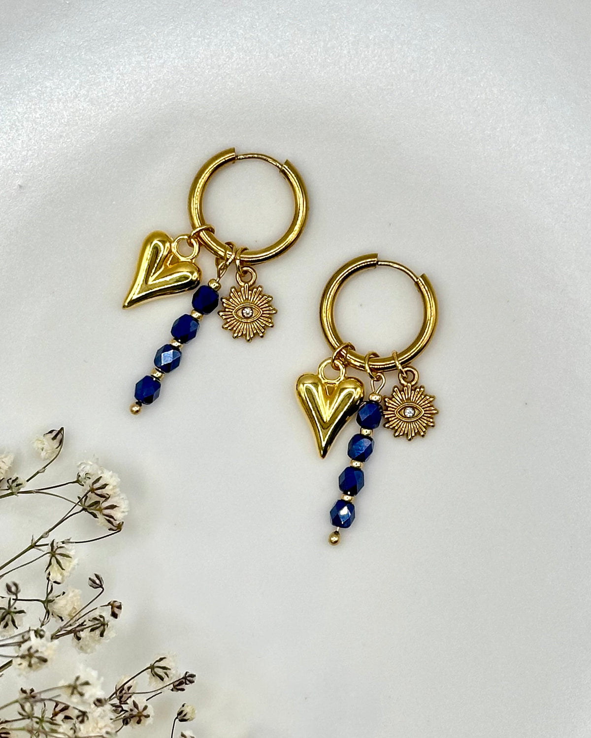 Charm "Auge der Vorsehung" gold/silber