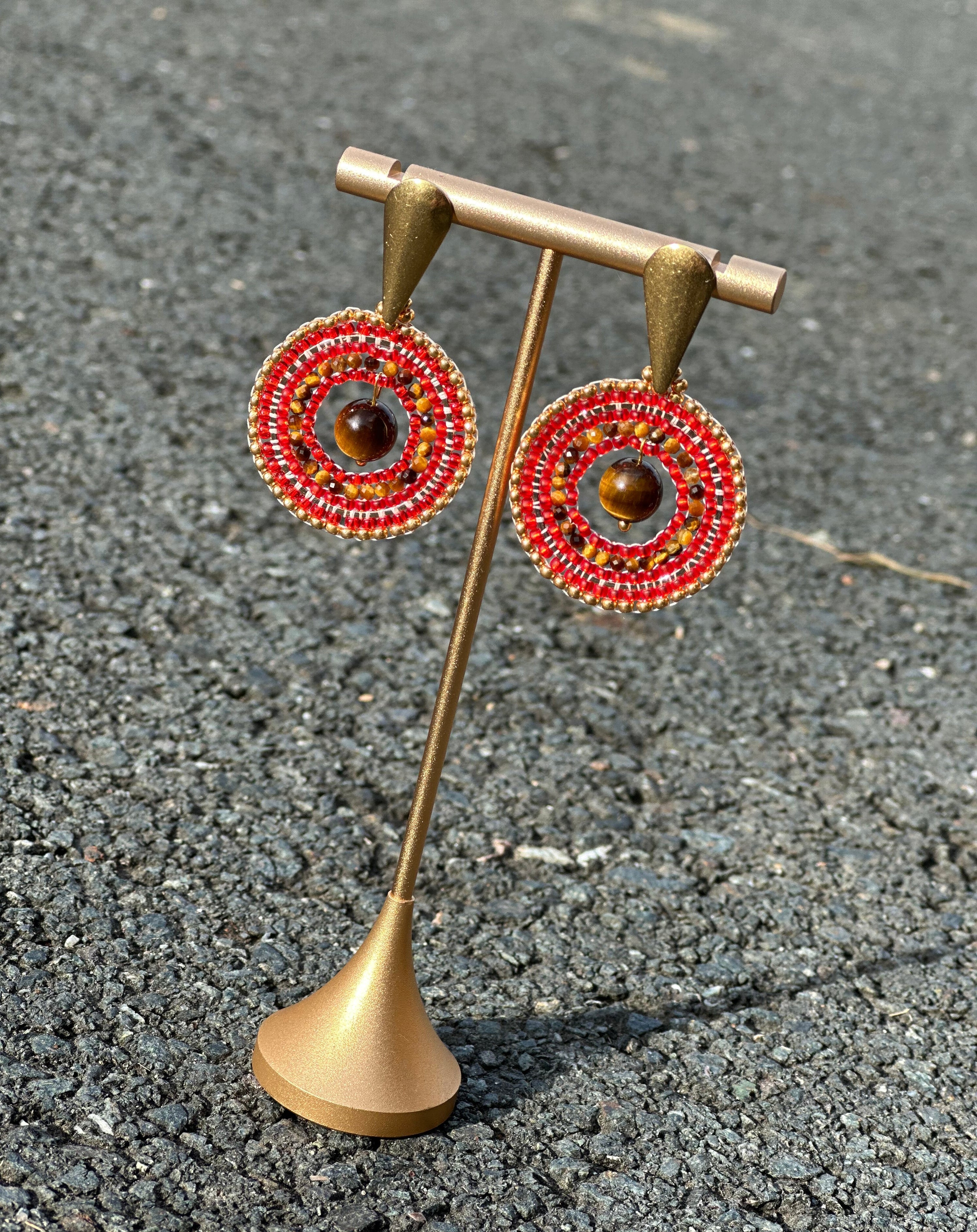 Ohrstecker „Golden Tiger Glow“
