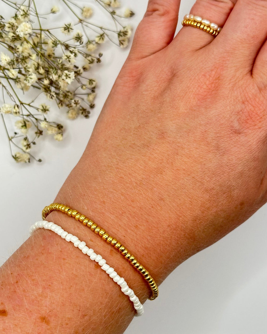 Armband „Miyuki Weiß“