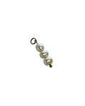 Charm "3er Süßwasserperle" gold/silber