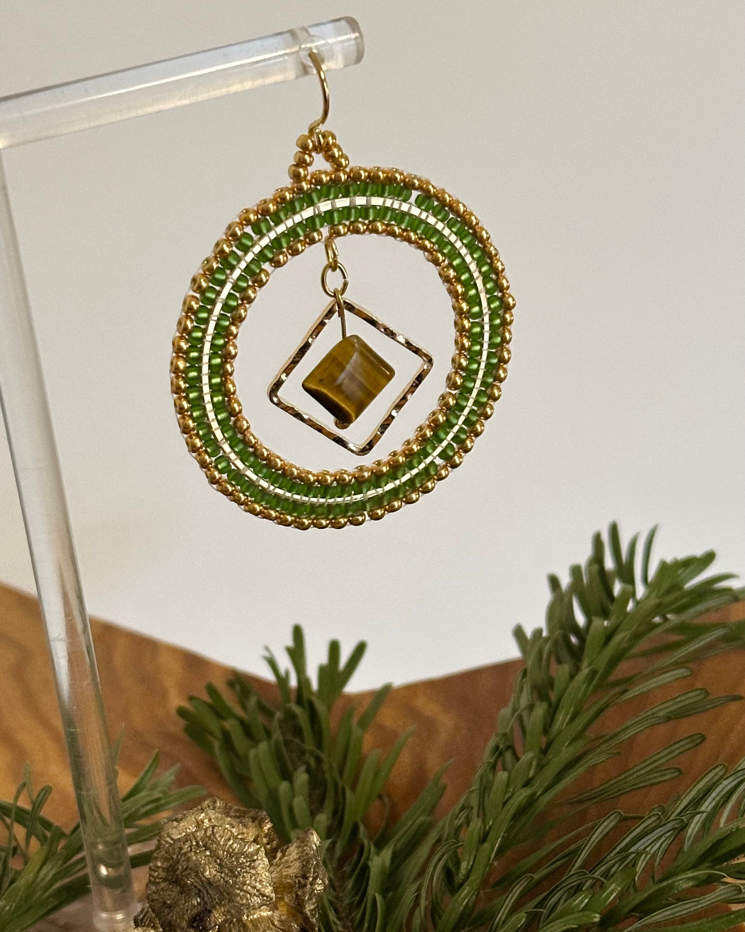 Ohrringe „Goldene Erdung“