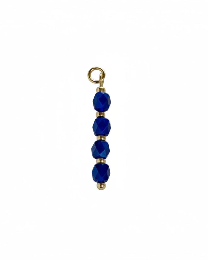 Charm "Facet Blue"