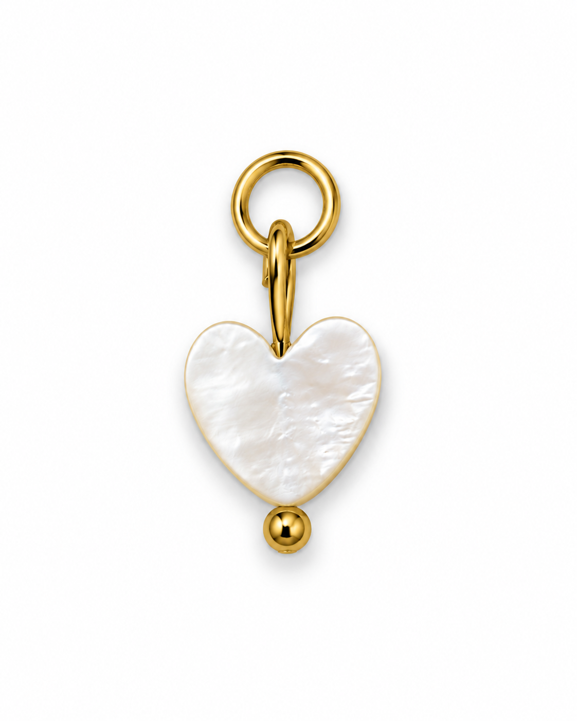 Charm "Meeresherz" silber/gold