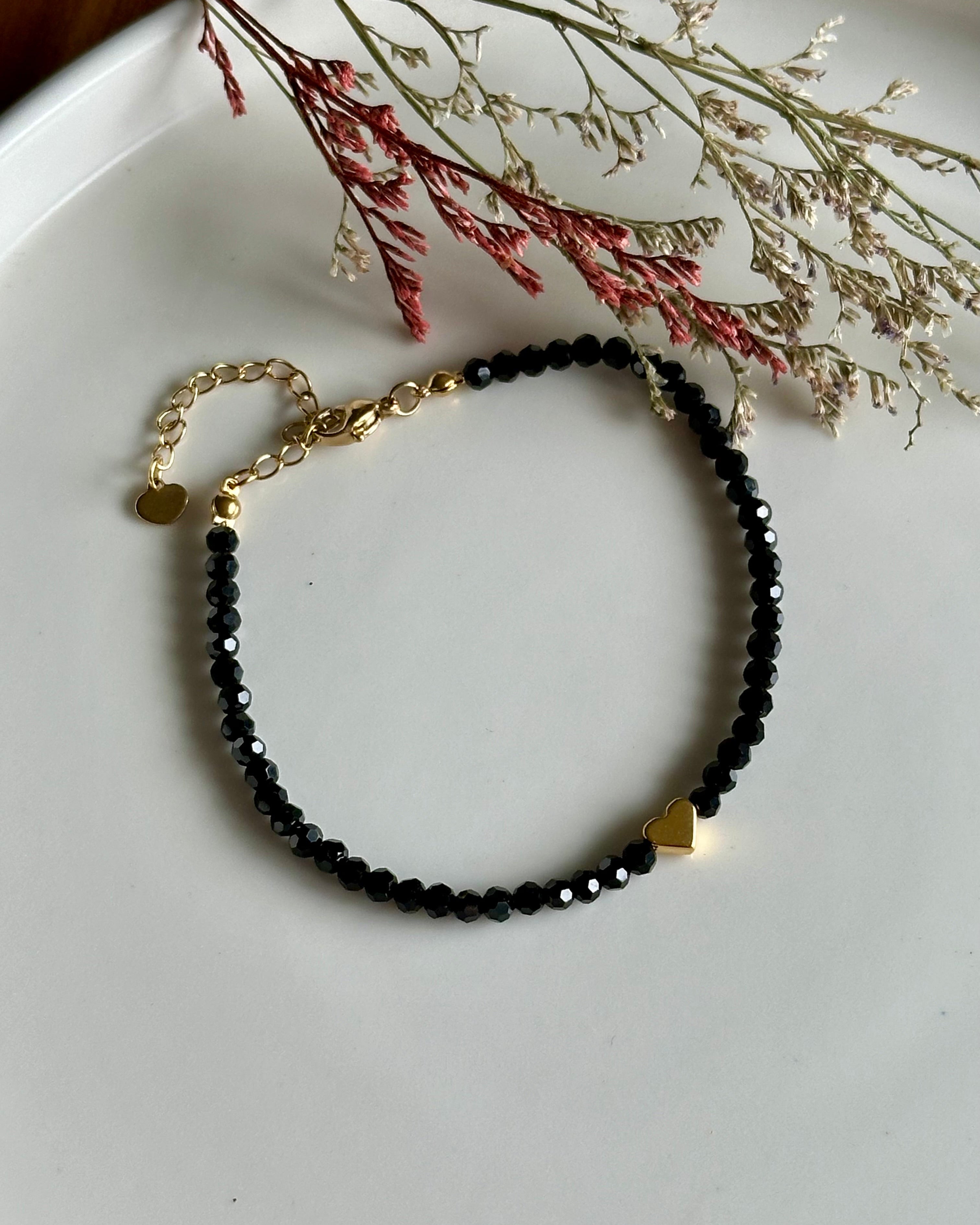 Armband „Mitternachtsherz“