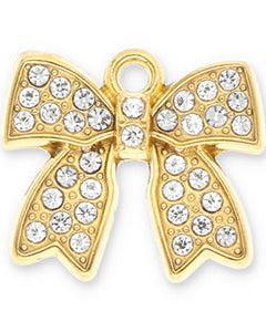 Charm „Schleife m. Strass“
