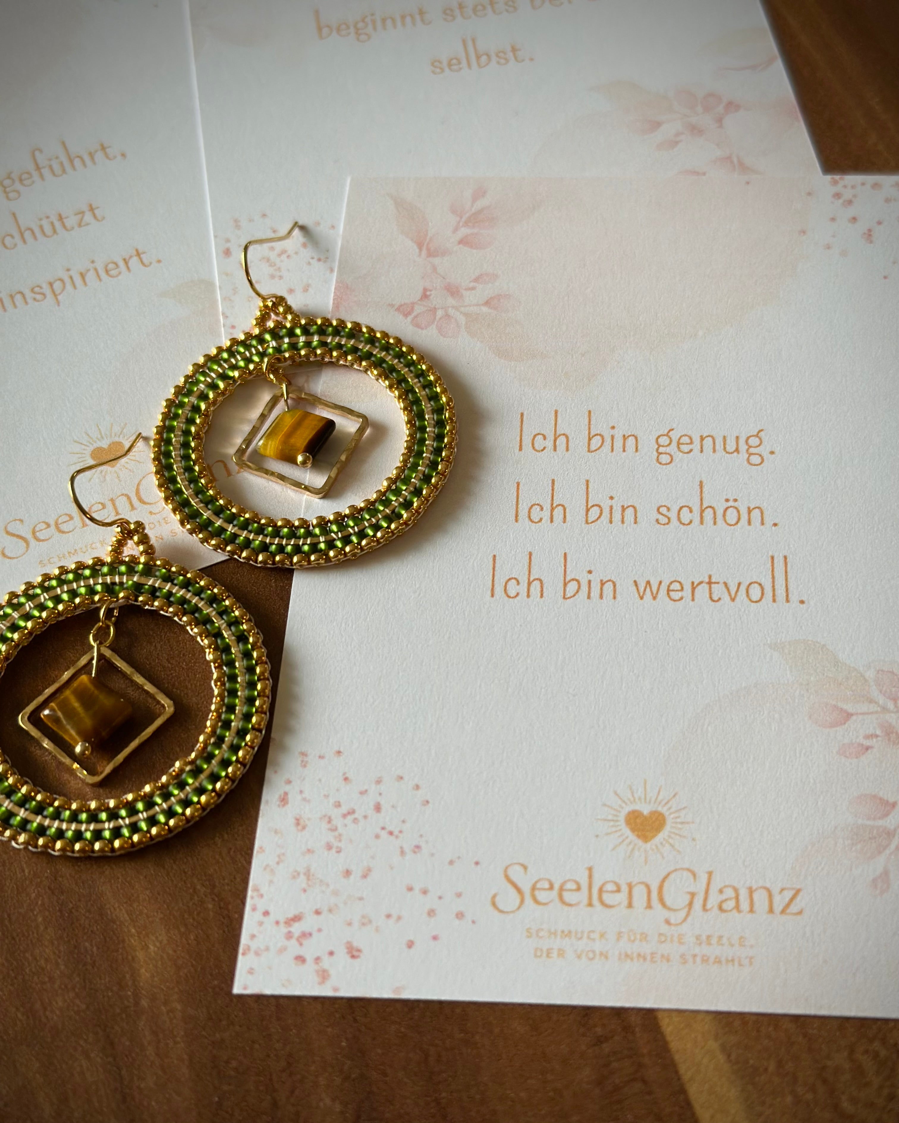Ohrringe „Goldene Erdung“