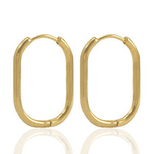 Creolen oval gold/silber 20x15mm