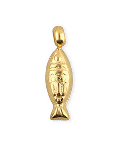 Charm mini „Fisch“ gold/silber