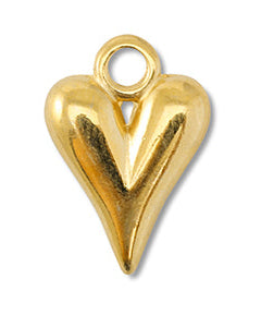 Charm „Heart“ gold/silber