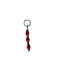 Charm "Facet Red Drop"