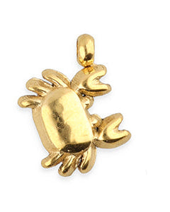 Charm mini „Krabbe“ gold/silber