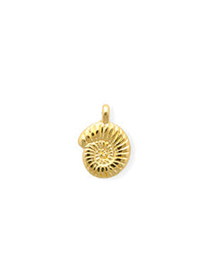 Charm klein "Muschel" gold