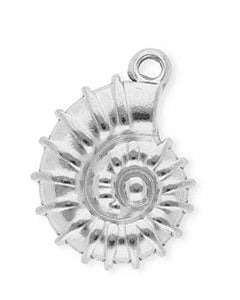 Charm „Muschel“ gold/silber