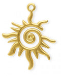 Charm „SpiralSonne“ gold/silber